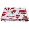 SaRani Tessuto Cotone a Fantasia Natalizia Taglio 280x280 cm al Metro Rosso Natale Scozzese (Taglio (280x280 cm, Natale Mongolfiera)