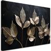 Feeby Stampa su Tela - Quadri Moderni Soggiorno - Quadro Camera Da Letto - Minimalismo Foglie Piante - 60x40 cm - Decorazioni Parete