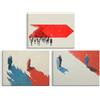 PIY PAINTING 3 Panels Quadri Astratti Su Tela Figure Astratte, Stampe Da Parete, Quadro Moderno Soggiorno,Quadri Con Cornice, Foto Su Tela, Quadri Per Camera Da Letto Per Bagno 30x40 cm