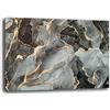 Printerland Quadri Moderni EFFETTO MARMO Grigio Soggiorno Verticale Astratto Quadro moderno gold Parete grande Stampa su tela Canvas Decorazione Murale muro Arredo Camera da letto Cucina (30x40 cm, 3)