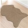 Comart - Tappeto Carezza - Morbido Antiscivolo - Sagomato 60x90 cm Beige