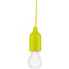 Orno Lampadina a LED senza fili, 3 colori, con interruttore a tirante sul cordoncino., lime, E27, 1.0W