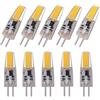Generic YSJX Lighting, Confezione da 10, Lampada Mini LED COB, G4 3W AC220V Candela Luci in Silicone Lampadario Faretto Lampadine per la casa(Warm White)