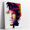 Artis Laboratory Poster Ritratto Moderno Jim Morrison 70x100cm - Stampa su Tela Artistica SENZA CORNICE, Quadri Moderni Soggiorno, Arredo Casa Ufficio, Eco-Friendly, Made in Italy
