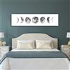 Ohhvvow Zunniu - Quadro da parete con fasi lunari, in bianco e nero, stampa su tela, decorazione murale per camera da letto, soggiorno, bianco