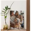 Pixel Artigiani Digitali Stampa su Tela Personalizzata con Foto e Testo - Quadro con Cornice in Legno - Tela in Cotone - regalo san valentino - Idea Regalo Natale - Decorazione per Casa - Made in Italy - (30x40)