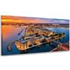 Wallazz Quadro su Tela Puglia - Quadri Moderni Soggiorno - Bari, Taranto, Lecce, Gallipoli, Foggia - Stampa su Tela Canvas HD - Quadro Moderno Soggiorno 70x140 cm