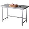 KCCRHIN Tavolo da Lavoro in Acciaio Inox, Altezza 90 Cm, Tavolo da Cucina Professionale, Piano di Lavoro in Metallo, Tavolo per Preparazione per Cucina,Industria, Ristorazione,90x60x90cm