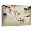 ARTTOR Quadri Moderni su Tela 120x80 cm Stampe da Parete Paesaggi Persone - 5020 | Fiore Ciliegie Giappone Quadro Decorativo XXL 1 pezzo Soggiorno Camera da Letto Arte da Parete Decorazione da Parete ARTTOR