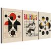 murando - Set di Quadri Moderni per Soggiorno, Industriale, 120x60 cm | (3 pz. 40x60 cm ognuno), Quadro Moderno, Murale Arte, Stampe da Parete, Resistenti Allo Sbiadimento, Produzione Europea