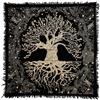 Indian Consigners Radice dell'albero della vita Tovaglia d'altare Stregoneria Stregoneria Tovaglia Alter Sacra Copritavolo Spirituale Sillabare Strega Diffusione dei Tarocchi 24