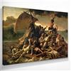 CheQuadro! La zattera della Medusa Theodore Gericault, quadro grande stampa su tela di alta qualità, fine art, intelaiato pronto da appendere bsa25-170x120 cm
