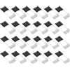 PATIKIL 45x16mm Faretto Clip Molla 24pz Diodo Emettitore Illuminazione Integrata Accessori Morsetti Protettivi per Soffitto Lampada Nero