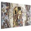 murando - Quadro Moderno per Soggiorno, Gustav Klimt Bacio, 120x80 cm | Chiodi Inclusi, 1 Pezzo, Murale Arte, Stampe da Parete, Resistenti Allo Sbiadimento, Produzione Europea