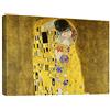 canvashop Quadro Moderno Il Bacio Di Klimt 70x50 cm Tela Canvas | Stampe Da Parete, Soggiorno, Camera Da Letto, Arredo Casa, Arte