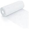 Wapasezyar Rotolo di tulle e organza 30 cm x 92 m, nastro in tulle per decorazioni matrimoni e feste, tessuti al metro per lavori fai da te e artigianato, fiocchi (Bianco)
