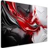 Feeby Quadro su Tela Non Tessuta - Stampa Su Tela - Rosso astratto Nero 3D - 120x80 cm - Decorazione Murale - Moderno Soggiorno - quadri moderni soggiorno - poster