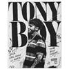 Generico Quadro su Tela Pop 'TONY MUSICA BOY #3216' - Stampa XL Minimalista Bianco/Nero con Accenti Azzurri - Arredo Murale Luxury Statement per Appartamento Moderno IDEA REGALO Adulto