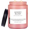 M&SENSE candele profumate ai rosa e vetiver, idee regalo per anniversari e festività, eleganza e dolcezza, candele autunnali,decorative per la casa, 550g, durata fino a 110 ore