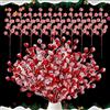 Generic 10 rami di bacche rosse artificiali per fai da te, ghirlanda di agrifoglio, 12 teste di bacche, stelo, fiori, idea regalo per albero di Natale, decorazioni per feste in casa (21 cm)