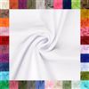 fingsi Tessuti Mira Tessuto a costine Maglia fine Tessuto tubolare Coupon Tinta unita - Larghezza tubo 34cm - 95% Cotone, 5% Elastan (40. Bianco 1,0m)