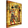 Feeby Quadro Tela Non Tessuta Egitto Geroglifici Faraone Rituale Cleopatra 20x30 cm Qualita Fotografica Stampa D'Arte Camera Da Letto Antico Piramide Africa oro