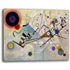 Printerland Quadro Moderno Soggiorno KANDINSKY composizione 8 VIII Quadri moderni Astratti da Parete XXL grande Stampa su tela Canvas Decorazione Murale muro Arredo Camera da letto Cucina (1, 30x40 cm)