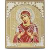 NKlaus Madre di Dio Icona di legno a sette punte 10x12cm cristiano ortodossa 11359