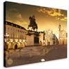 Wallazz Quadri Moderni Soggiorno Piemonte, Torino, Alpi, Mole, Piazza San Carlo - 100% Made in Italy - Stampa HD su Tela Canvas - Quadro Camera da Letto - Qualità Artigianale - 70x140cm