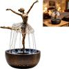 Generic Fontana con altoparlante Bluetooth a cascata, scultura artistica di ballerina con gonna d'acqua fluente, sollievo dallo stress per decorare casa e ufficio, stile B