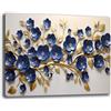 Printerland Quadro Moderno Soggiorno FIORI 50x70 cm Quadri moderni FIORE da Parete grande XXL Stampa su tela Canvas Decorazione Murale muro Arredo Camera da letto Cucina (22, 50x70 cm, Canvas intelaiato)