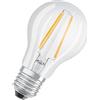 Osram Lampada LED Base Classic A, forma di Lampadina con Base E27, non dimmerabile, sostituisce 60 Watt, Stile Filament Clear, Bianco caldo - 2700 Kelvin, Confezione da 2