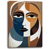 Printerland Quadro su Tela Moderna Astratta Stile Geometrico Etnico - Decorazione Murale Design Contemporaneo - Stampa Artistica su Canvas per Soggiorno Camera Ufficio (3, 50x70 cm, Canvas intelaiato)