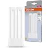 OSRAM DULUX LED F24 EM, 2G10, 12W, 1500lm, 4000K, colore della luce bianco freddo, sostituzione LED per lampade fluorescenti compatte attacco2G10 a 4 pin, durata lunga, luce immediata