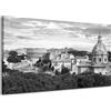 GP TONER Quadro su tela Roma Italia bianco e nero 120X70