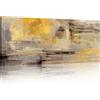FajerminArt Grande Stampa su Tela Con Cornice Astratto grigio giallo senape Quadri Moderni Immagine pittura su tela soggiorno camera da letto ristorante Decorazione Murale 120x50cm