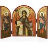 NKlaus Icona Arcangelo Gabriele Trittico in MDF-Derivato 25x16cm Cristiano 13890