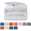 Fnyopki Piumino in Piuma d'oca per Tutte le Stagioni, Piumino Letto Matrimoniale, Piumone Invernale Leggero e Calda, Trapunta in Piuma d'oca (White 150x200cm 1.5kg)