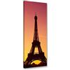 Feeby Quadro Canvas Torre Eiffel Decorazione murale Parigi Arancione 30x90 cm