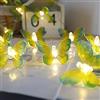 KINGCOO 3 m, 20 LED, luce bianca calda, con farfalla, funzionamento a batteria, illuminazione interna, lampada decorativa per camera da letto, feste, compleanno, estate, giardino, matrimonio, Natale,