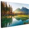 MuchoWow© Quadro su Tela Stampe da Parete Quadri Cucina Camera da Letto | 60x40 cm - Dipinto Arredamento Casa Lago - Foresta - Montagna - Natura - Sole - Paesaggio - Campagna