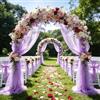 EUBSWA 3 m x 160 cm tessuto di organza, tessuto in tulle rosa venduto al metro, morbido tessuto in tulle da cucire, tessuto a rete tessuto decorativo per gazebo matrimonio, tenda, decorazione a mano libera