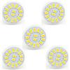 ANTYX LED Lampadina GU4 / MR11 Bianco/Freddo Caldo Bianco 5W, sostituisce 40W Lampadina a incandescenza, 390 Lumen, Spotlight 15LED 5730 LED, 12V 24V AC/DC, Ø35x35mm, 5-Pack [Classe energetica A +