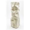 NEXHOME Vaso Decorativo Moderno Made in Italy Vaso di Design Artistico Ultra Resistente Antirottura, Scultura Contemporaneo per Arredo Casa, da Interno per Tavolo Mensola e Soggiorno (bianco)