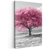 MuchoWow© Stampa Foto Quadro Moderno Quadri Moderni Soggiorno Con Cornice | 60x90 cm - Stampe Da Parete Camera Da Letto Matrimoniale Decorazione CanvasAlbero - Rosa - Bianco e nero - Natura - Fiori