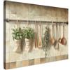 MuchoWow© Stampe Su Tela Quadro Soggiorno Quadri Camera Da Letto Moderni | 70x50 cm - Accessori Salotto Poster Da Parete Con Cornice Decorazione Muro Legno - Utensili da cucina - Piastrelle