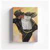Generico Quadro su Tela Pop 'MICHAEL MUSICA JACKSON FILM' #562'- Stampa XL Minimalista Bianco/Nero con Accenti Azzurri - Arredo Murale Luxury Statement per Appartamento Moderno IDEA REGALO Adulto