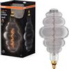 OSRAM Lampada LED Vintage 1906 vetro fumé, 4,8W, 100lm, forma ad alveare con diametro 200mm e attacco E27, luce bianca calda, filamento dimmerabile, durata fino a 15.000 ore
