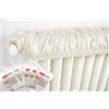 Generico 6PZ Copricalorifero Elasticizzato in Beige Estensibile da 80 a 140cm Ecrù Copri Termosifoni Tessuto Copri Calorifero in Stoffa Copritermosifone Stoffa in Cotone 100% Copricalorifero MADE IN ITALY