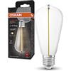 OSRAM Lampada LED Vintage 1906 Classic Edison FIL, E27, trasparente, 2.2W, 150lm, 2700K, luce bianca calda, filamento magnetico, basso consumo energetico, lunga durata